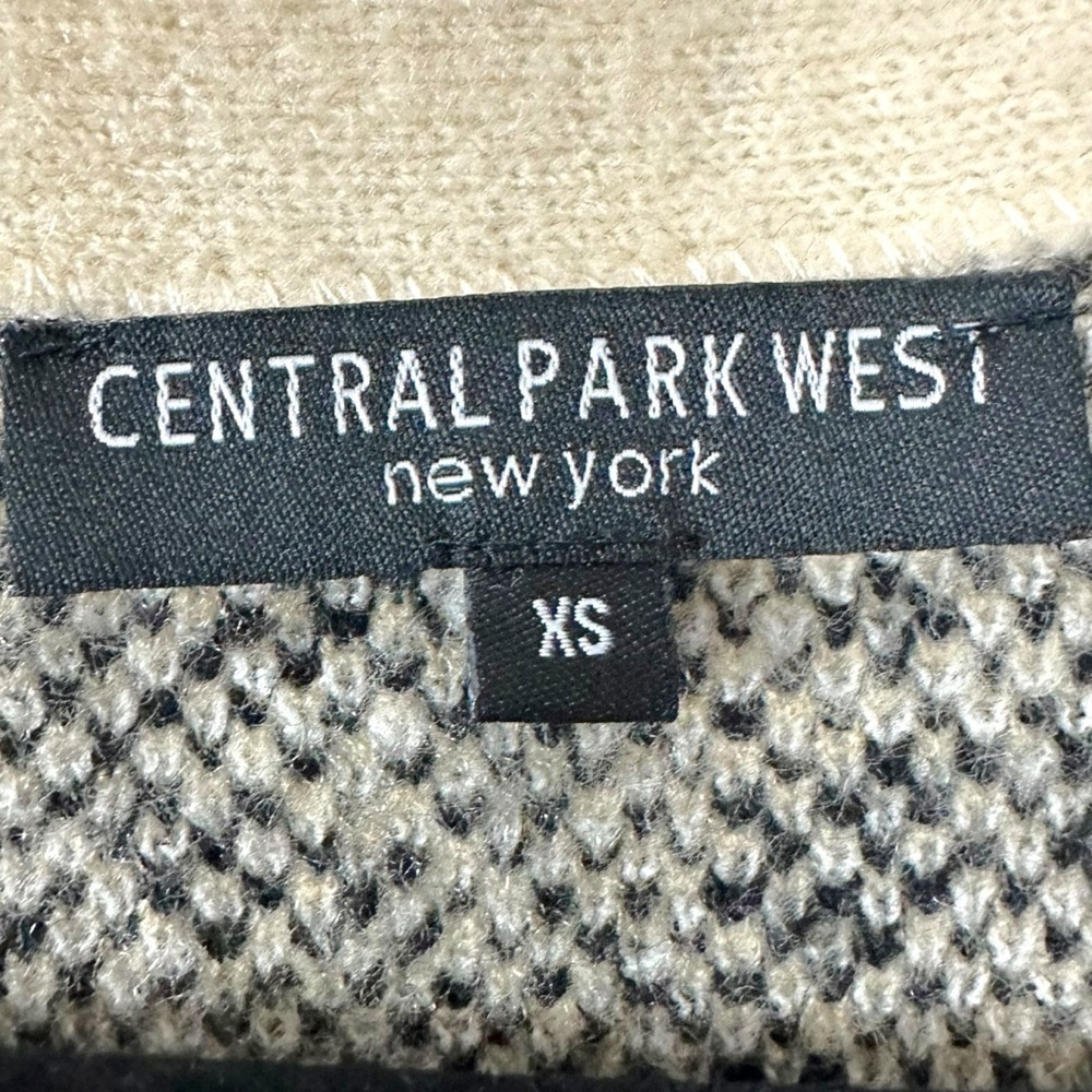 Revolve Central Park West Oversized Leopard Nio Chunky Knit Cardigan XS Striped - Picture 8 of 10